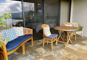 New furniture set up for enjoying the view