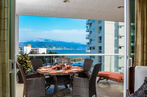 Mountainous Bay Views