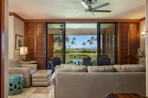 Living Room with ocean view