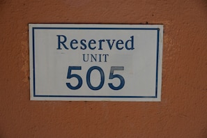 Your reserved covered parking
