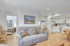 Reclining couch in the living room