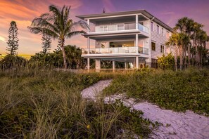 Beach path to Nest on the Beach from the Gulf of Mexico.

