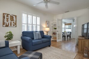 Living room leading to dining room