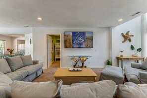 Ground-Level Living Room with Kitchenette