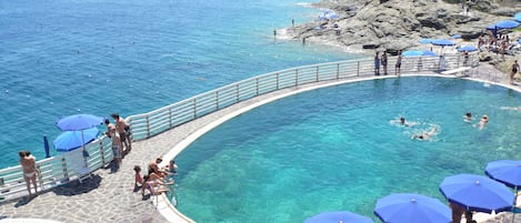 piscine con acqua di mare