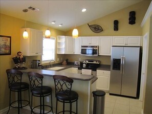 Close up of Kitchen area with All New Stainless Steel Appliances