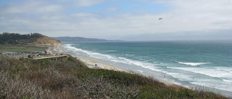 Looking South at Torrey Pines Beach and 
La Jolla in the distance