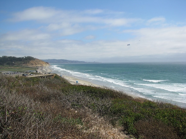 Looking South at Torrey Pines Beach and 
La Jolla in the distance