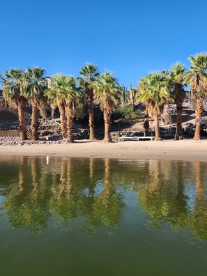 Semi-Private Riverfront Beach