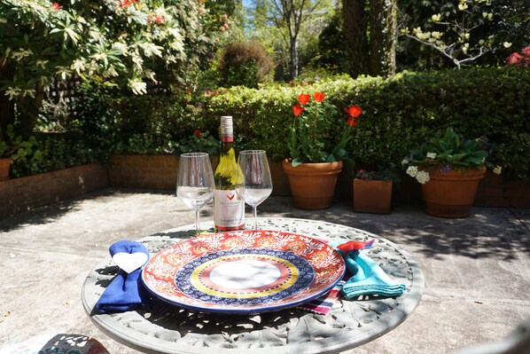 enjoy a wine in the garden or spot some local birds