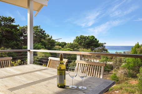 Sunny deck for relaxing