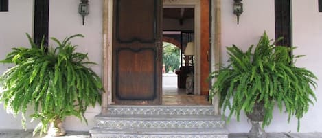 Front door to main house