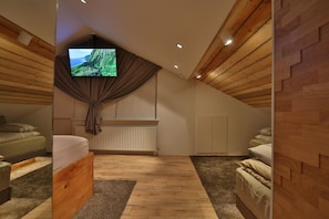 Master bedroom
 -1 king sized bed
- 2 single sized bed
- bathroom with bathtub
