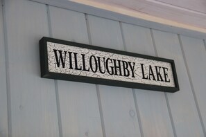 Our 3 season porch sign.  All lumber used during renovation was locally milled.