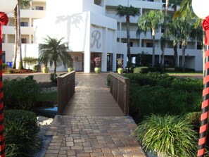 Our beautiful building w/new stone Private Parking Lot 