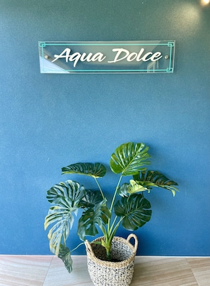 Beach House Name "Aqua Dolce" meaning Sweet Water