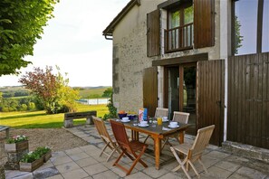 Patio table can cater for 10 people 