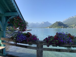 The ferry dock in Talloires for trips around the Lake and into Annecy