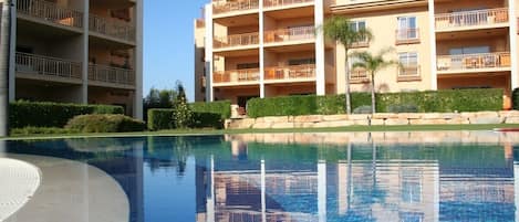 View of the Apartment from the Pool & Gardens