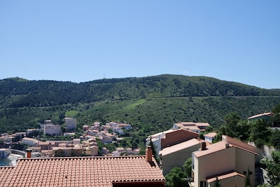 IN CERBERE, TERRACE SEA VIEW AND MOUNTAIN - APARTMENT Chic and design