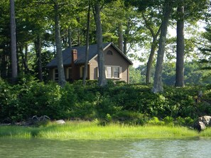 The Cottage is a stones throw from the water.
