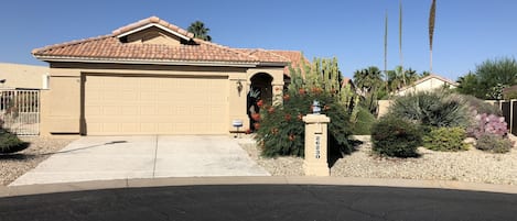 Front of home looking southwest.