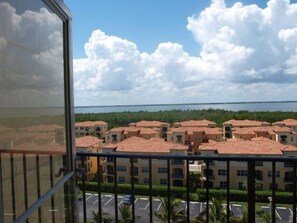Front door over looking the bay 