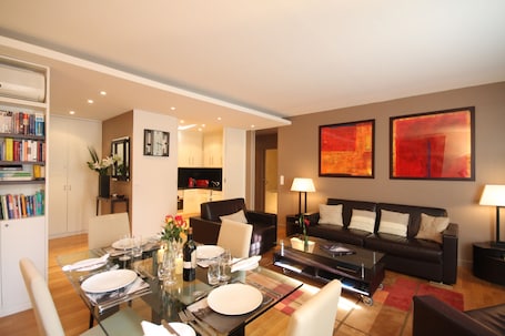 Luxurious and stylish decor. Big open plan living