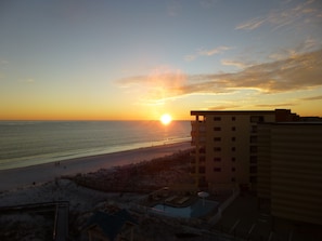 Sunset view from balcony 