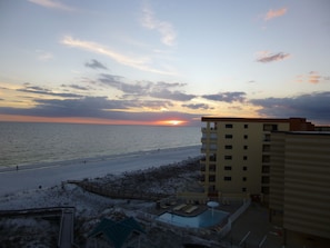 Evening view from balcony