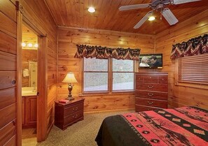 First floor bedroom with private bath.