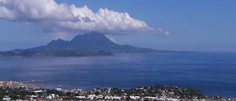 View of Nevis, Surrounding Basseterre and the Caribbean Sea