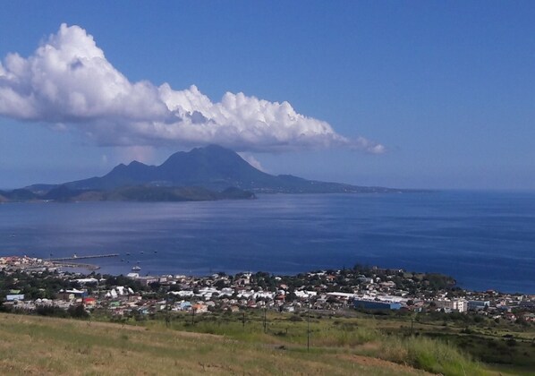 View of Nevis, Surrounding Basseterre and the Caribbean Sea