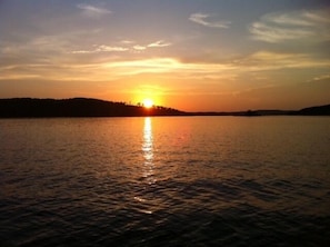 Beautiful sunset on Beaver Lake