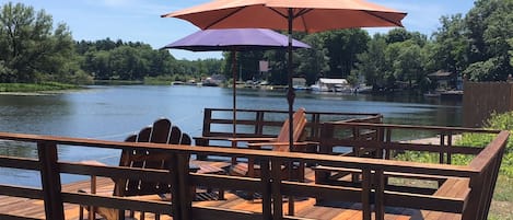 Incredible Riverfront Patio Deck on the Salmon River