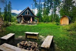Firepit! Feel free to bring your own wood or we offer firewood for $5/armload.