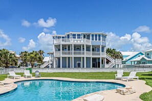 All Decks overlook adjacent Community Pool