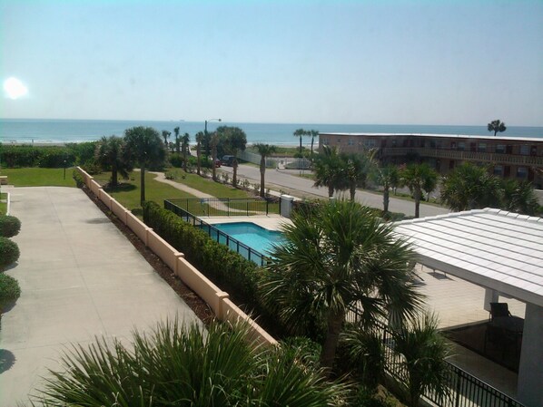 Ocean & Pool Views from the Living Room Windows