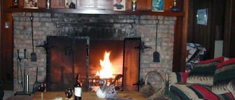 The fireplace and the greatroom are the center of the house.