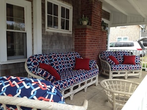Front porch - such a great place to hang out and relax!