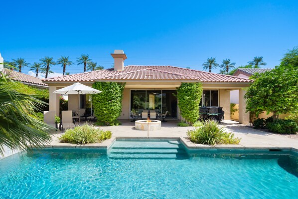 View from the end of property standing on golf course, jump in!