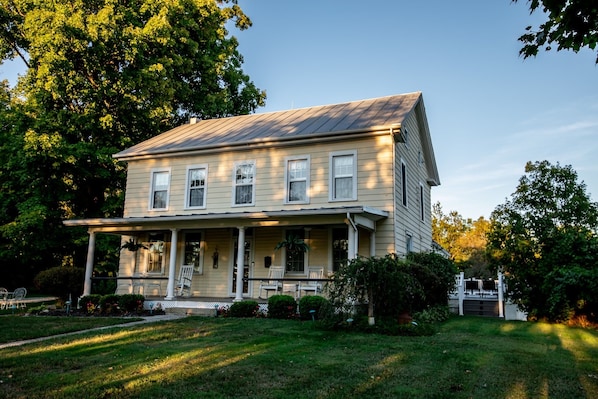 Front and side of house.