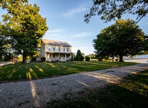 Front of farmhouse built in the 1840's coming up the lane.