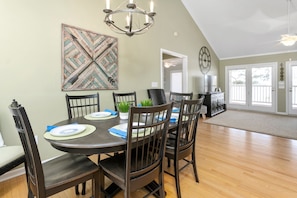 Dining area on the main floor. 
