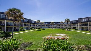 Interior courtyard open lawn