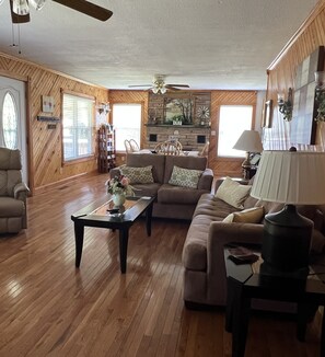 Living room looking into dining room