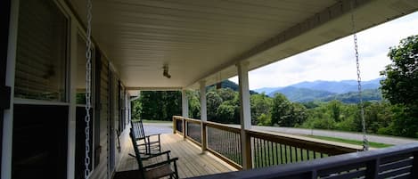 Lazy front porch with breathtaking view