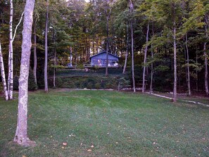 View of the cottage from the beach