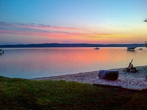 Beautiful sky views over the lake