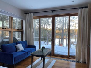 First-floor bedroom with direct outdoor access.